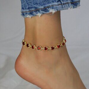 Gold Beach Tennis Bracelet, 6-8 " Adjustable CZ Stones, Best Gift for her